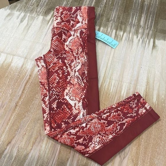 Ideology Pants - Ideology Snakeskin-Print 7/8 Leggings-S